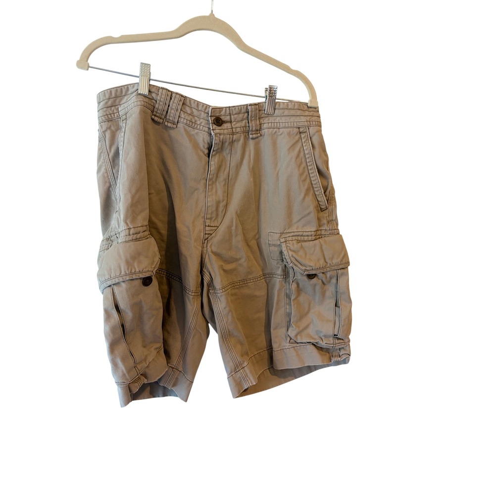 Polo Ralph Lauren Mens Classic Chino Cargo Shorts Khaki Tan Cotton Twill